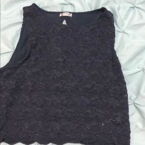 New Free People Size Small Navy Crop Top